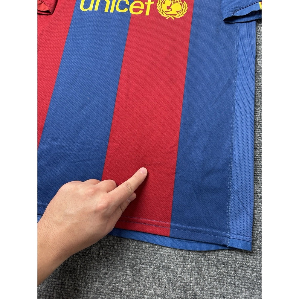 Boys Soccer Nike Barcelona Ronaldinho Home Jersey Blue Red, Size XL (18–20) - Picture 11 of 11